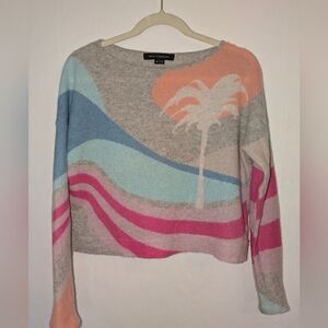 Cashmere Palm Tree Multicolor Cashmere Sweater
